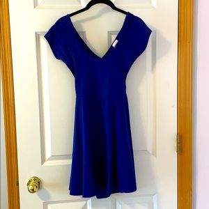 Royal blue mini dress